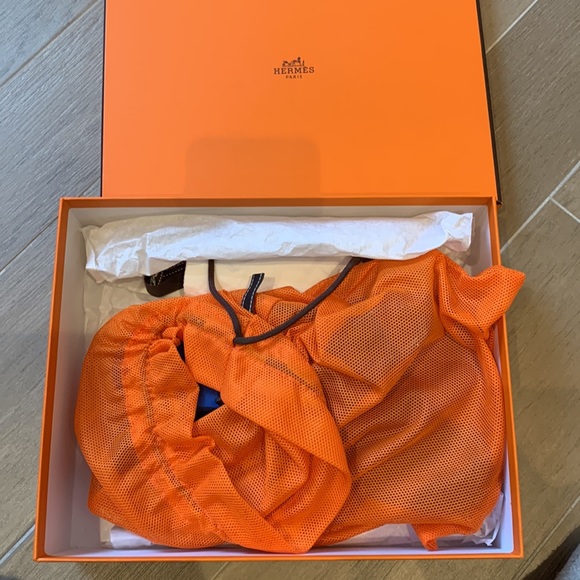 Hermes carbon Blue beach sandal Kala Nera size 38 - Picture 3 of 10